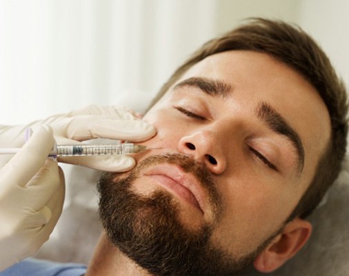 Woman after dermal fillers in Mt. Holly