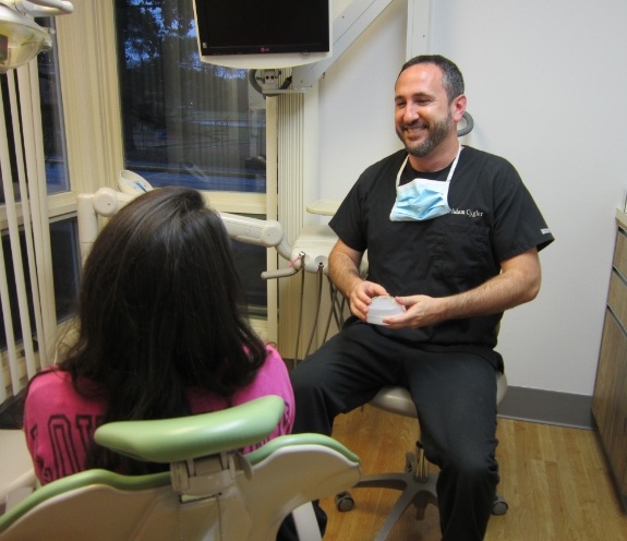 doctor Cygler with patient