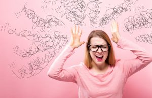 woman feeling stressed out