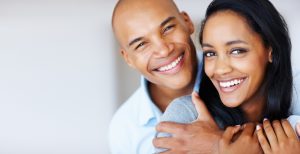 woman smiling happy boyfriend couple