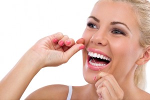 Flossing can keep your teeth looking and feeling healthy.